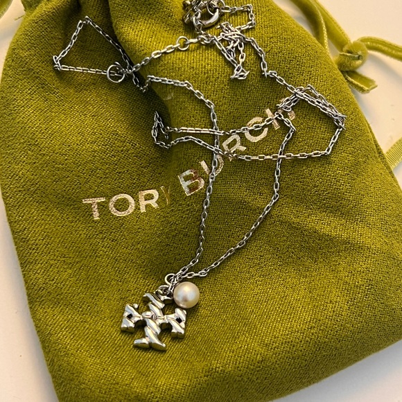 Tory Burch Silver Chain Necklace - Picture 1 of 4